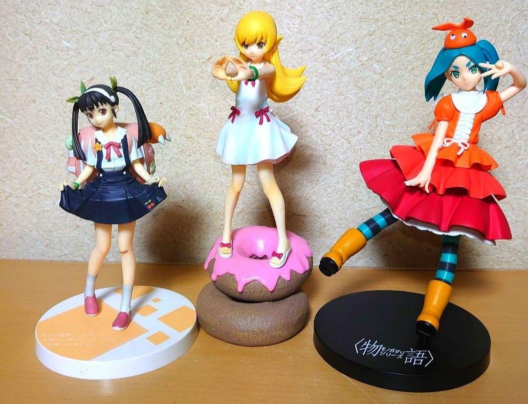 

[USED] Monogatari Series Shinobu Oshino Donut Yotsugi Ononoki Mayoi Hachikuji Premium Figure