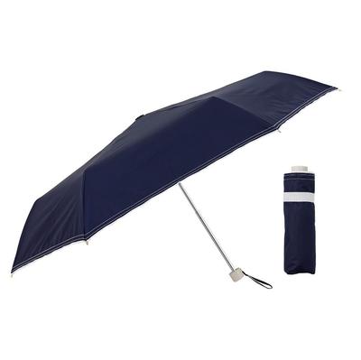 Ogawa Blocos Dobráveis de UV com Costurado Simples Presente Perfeito para ou qualquer Especial LINEDROPS 57429 Guarda-chuva Feminino, Marinho, 99,9% Raios, Repelente à Água,