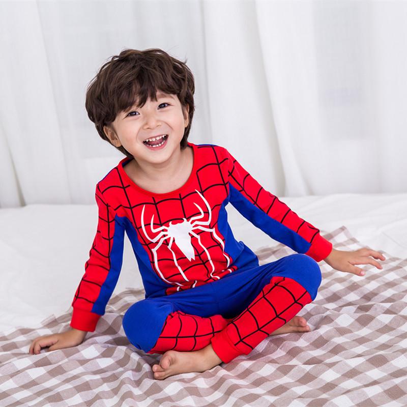 Boys' Spiderman Fleece Pajama Set - Warm Winter Long Johns & Cozy Autumn Homewear