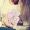 Hot Water Bottle with Cover Hot Water Bottle Explosion Proof Prevent Scald Detachable Rabbit Pattern Plush Cover Hot Water Bag