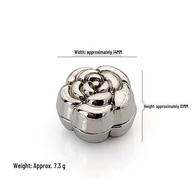 Muslim Hijab Camellia Magnetic Brooch: Anti-Exposure, Fixes Securely
