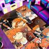 Haikyu Print Rug, Washable Floor Carpet, For Entryway Dorm Laundry Room Office Study, Home Decor Birthday Christmas Gift