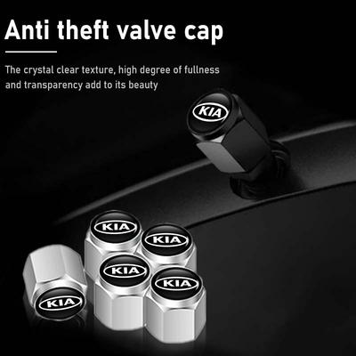 Car Tire Valve Caps Emblem Cap Case Dust Covers Accessories For Sorento Stinger Soul Spectra Niro Cadenza Sephia