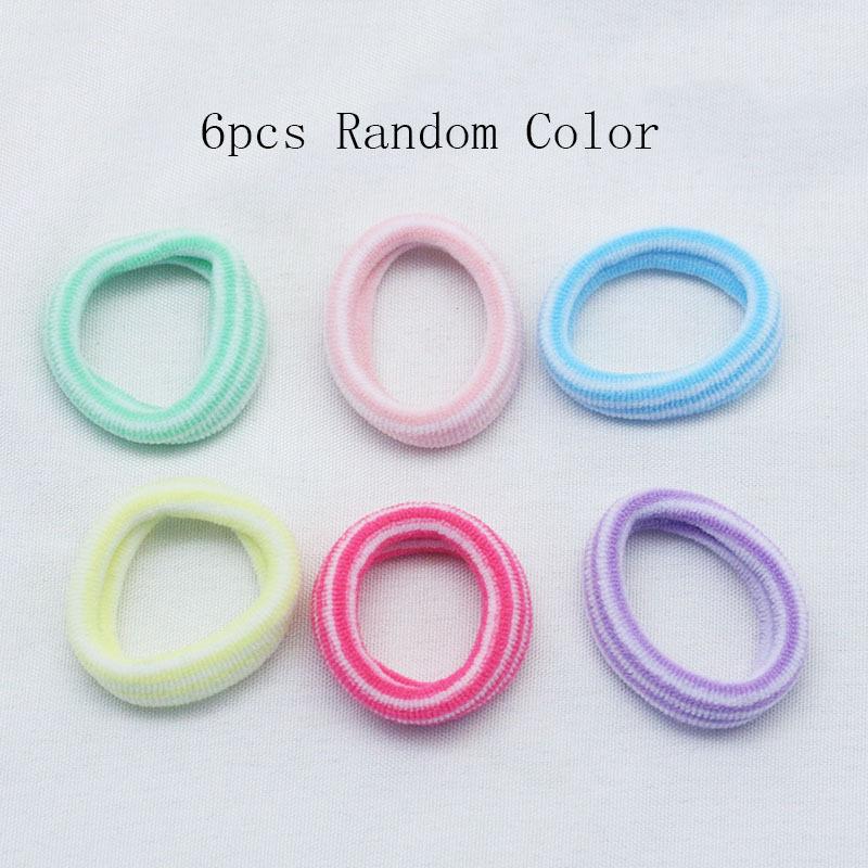 

6 шт., разные цвета, для женщин, для маленьких девочек, эластичные повязки для волос, веревка, повязка для волос, держатель для хвоста, кольца для волос