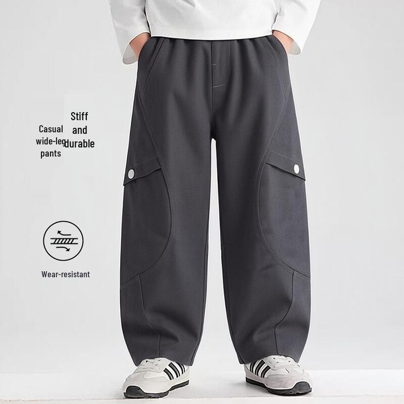 Boys  Casual Washed Cotton Cargo Pants 110
