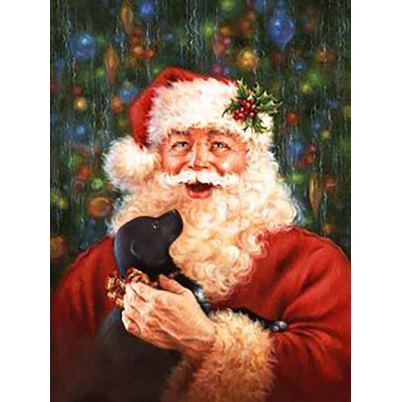 

DIY Санта-Клаус 5D алмазная живопись полная круглая дрель мультфильм Алмазная вышивка наборы крестиков настенный художественный подарок домашний декор Full Round 20x30CM