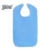 Adult Bibs with Clothing Protector Large Solid Bib Snap Buttons Color Waterproof Deep Crumb Adjustable Closure Catcher Design Eating