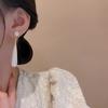 Simple Water Droplet Pearl Dangle Earrings for Women Wedding Party Elegant Round Drop Earrings Long Geometry Vintage Jewelry