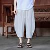 2025 Summer Men Cotton Linen Pants Men Loose Wide Leg Casual Trousers Male Comfortable Trendy Solid Color Pants Harajuku Pants