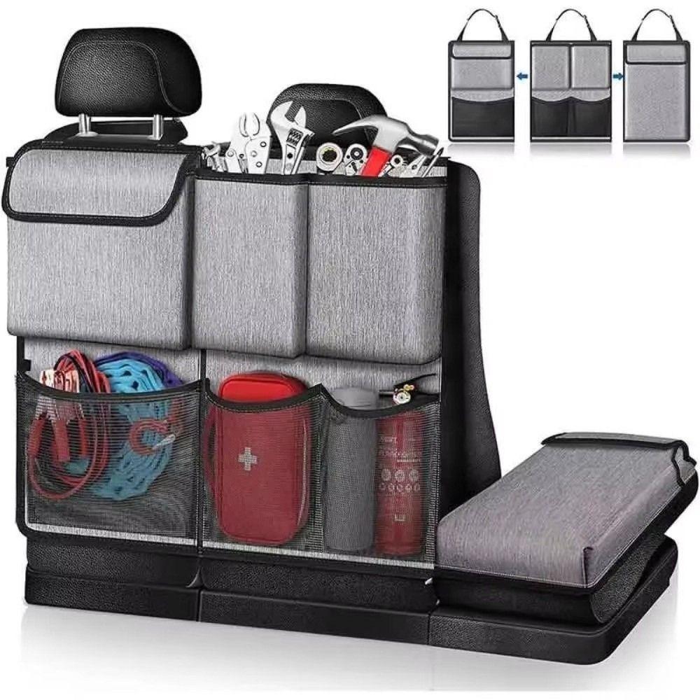 Detachable Car Trunk Storage Bag Rear Seat Storage Cargo Rack  Auto Trunk Organization