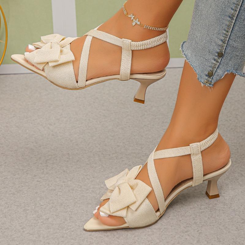 New European American Summer One‑Strap High‑Heel Shoes, Women's Thin‑Heel Open‑Toe Sexy Sandals