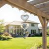 Bird Deterrents For Outside Reflective 3D Stainless Steel Wind Spinners Garden