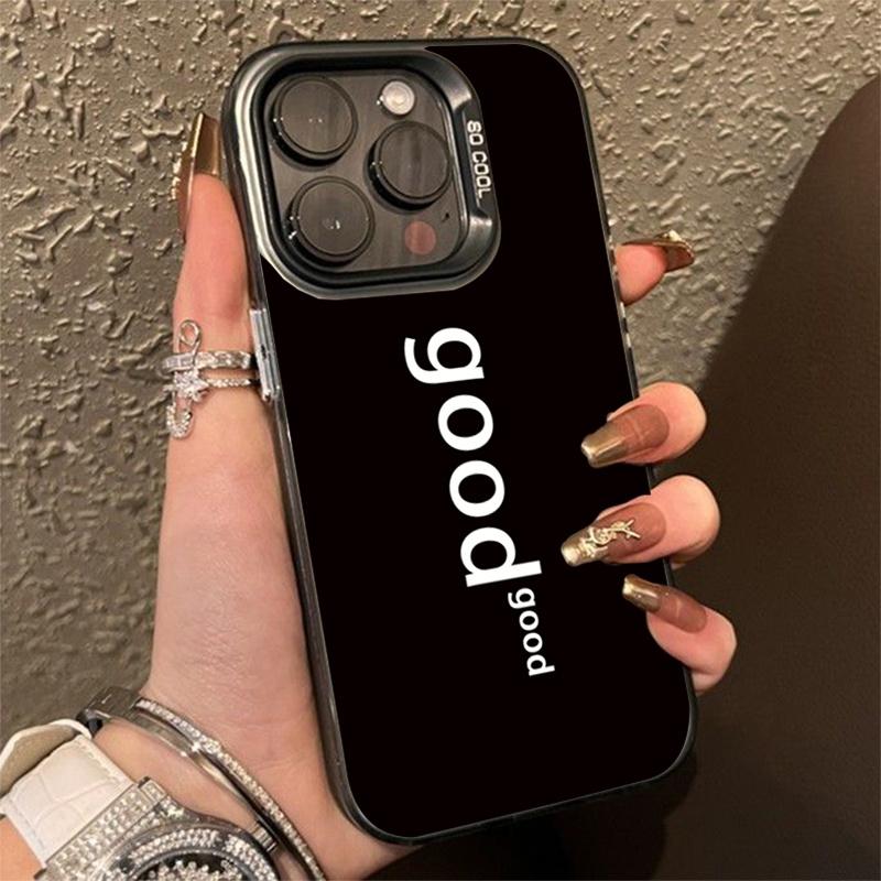 Simple Letters Plating Matte Phone Case for Samsung Galaxy A55 A35 A15 A14 A32 A52S A54 S24 Ultra S21 S23 S22 Plus FE Hard Cover