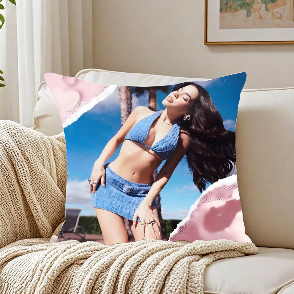 K-Kenia Os Pink-Aura Singer Pillow Case Pattern Printed Pillowcase For Living Room Sofa Cushion Cover & Bedroom Decor