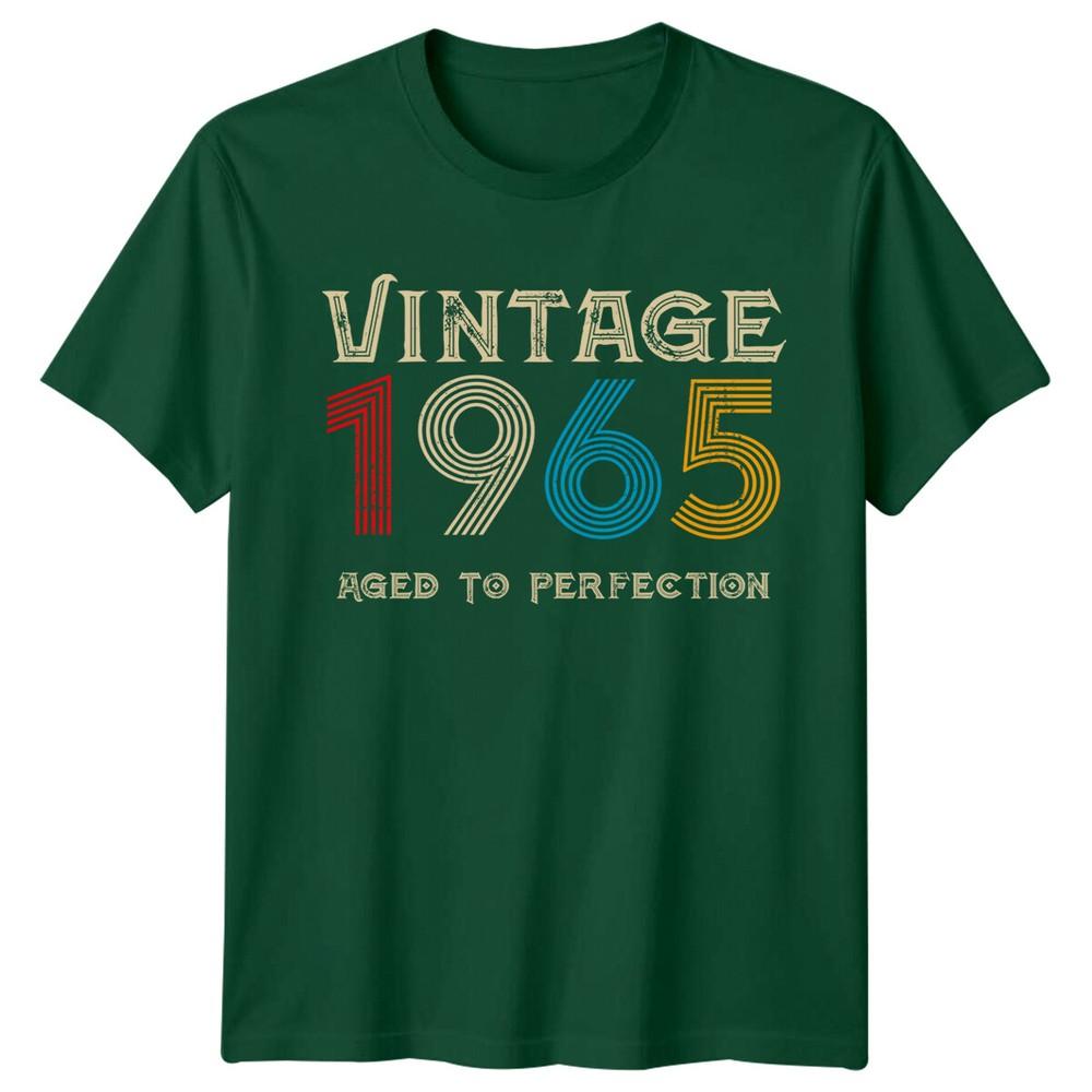 Vintage 1965 Aged To Perfection Unisexs T Shirt 61st Birthday Gift S
