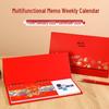 2026 Year of the Horse: Chinese Festive Desk Calendar - Weekly & Monthly Memo Planner