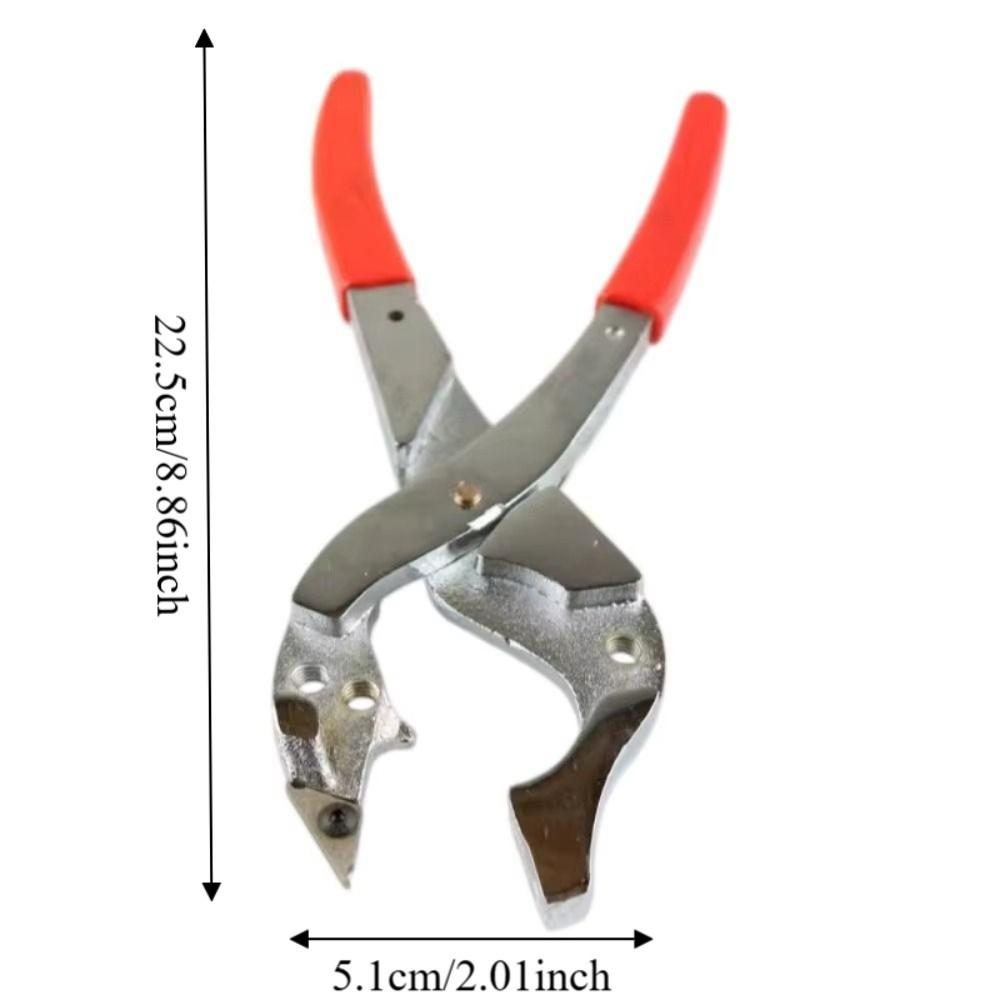 Anti-slip Car Door Lock Cylinder Pliers Durable Alloy Steel Car Lock Face Clamp Pliers 22.5 Cm Red
