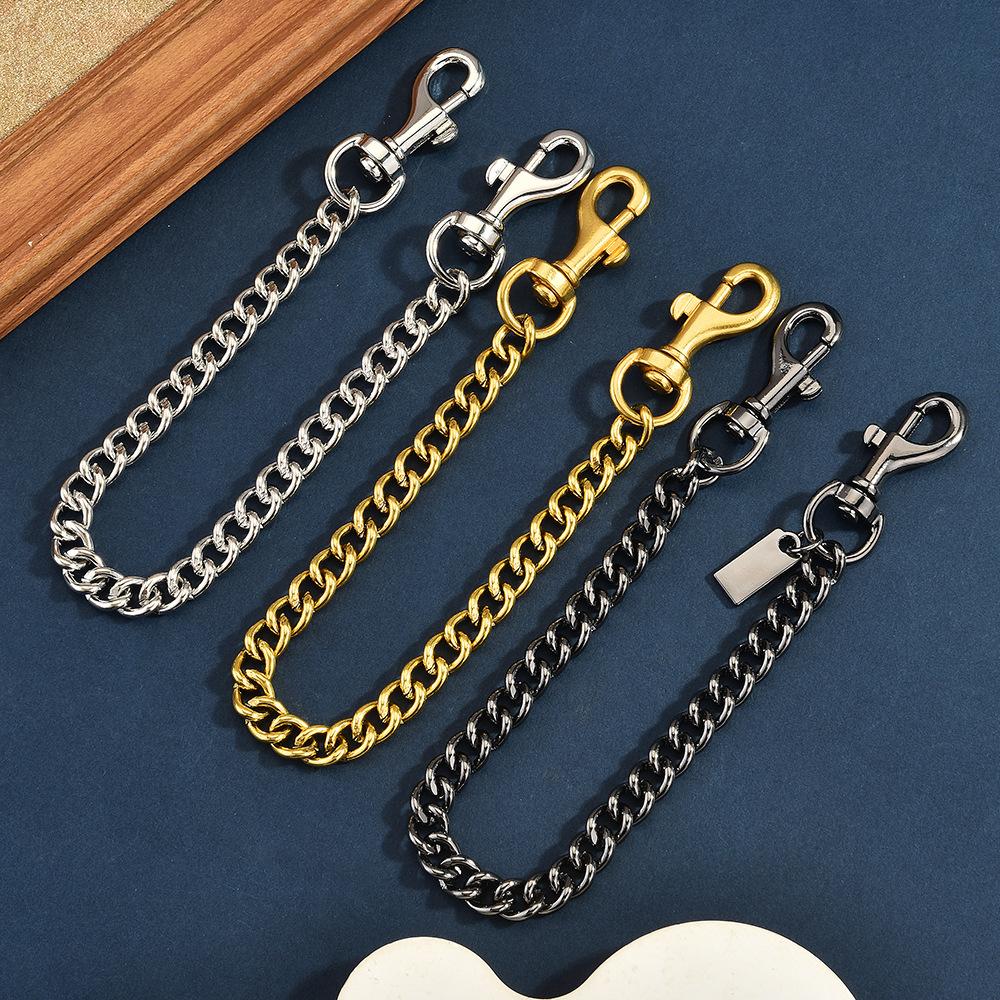 Metal Chain Bag Hanging Chain Simple Versatile Alloy Material Bag Decorative Chain Women'S Pendant Spot