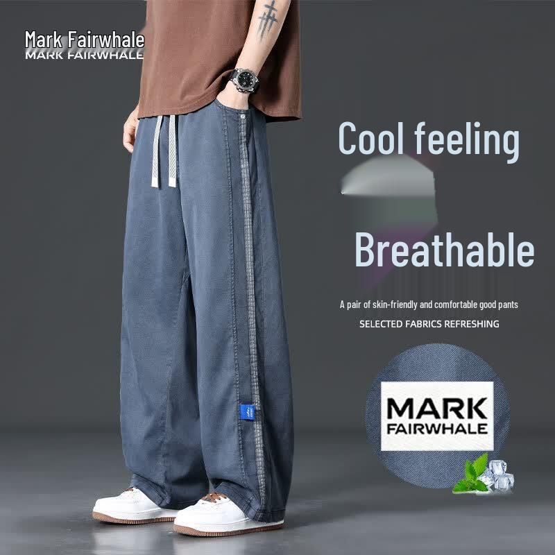 MARK FAIRWHALE Men s Summer Tencel Lyocell Blend Casual Pants 4XL