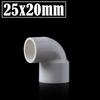 2Pcs/Lot Inner Dia 20~63mm PVC Elbow Reducing Connectors Water Pipe Adapters Fish Tank Tube Joint Garden Irrigation Fittings