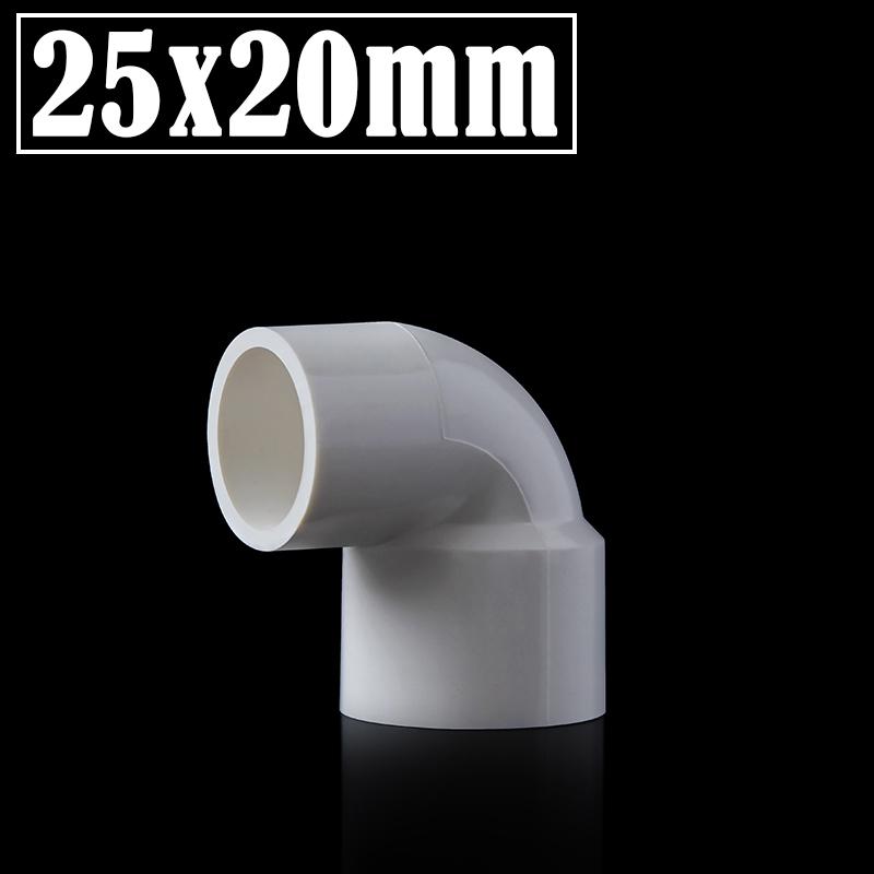 2Pcs/Lot Inner Dia 20~63mm PVC Elbow Reducing Connectors Water Pipe Adapters Fish Tank Tube Joint Garden Irrigation Fittings