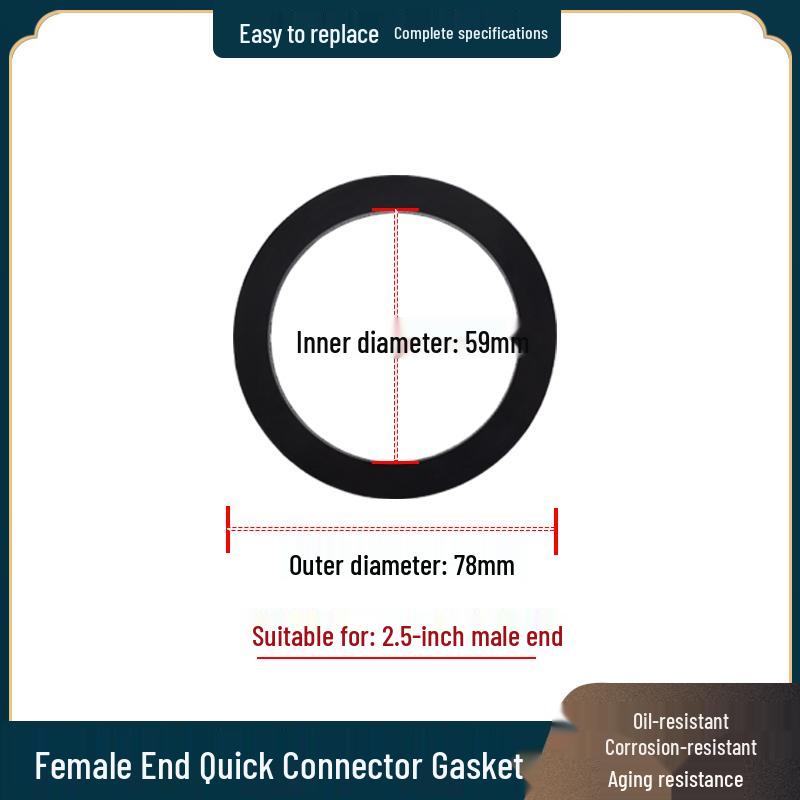 Schnellkupplung Buchse Dichtung 1-4 Zoll Dichtring Unterlegscheibe mit Laschen und Griff