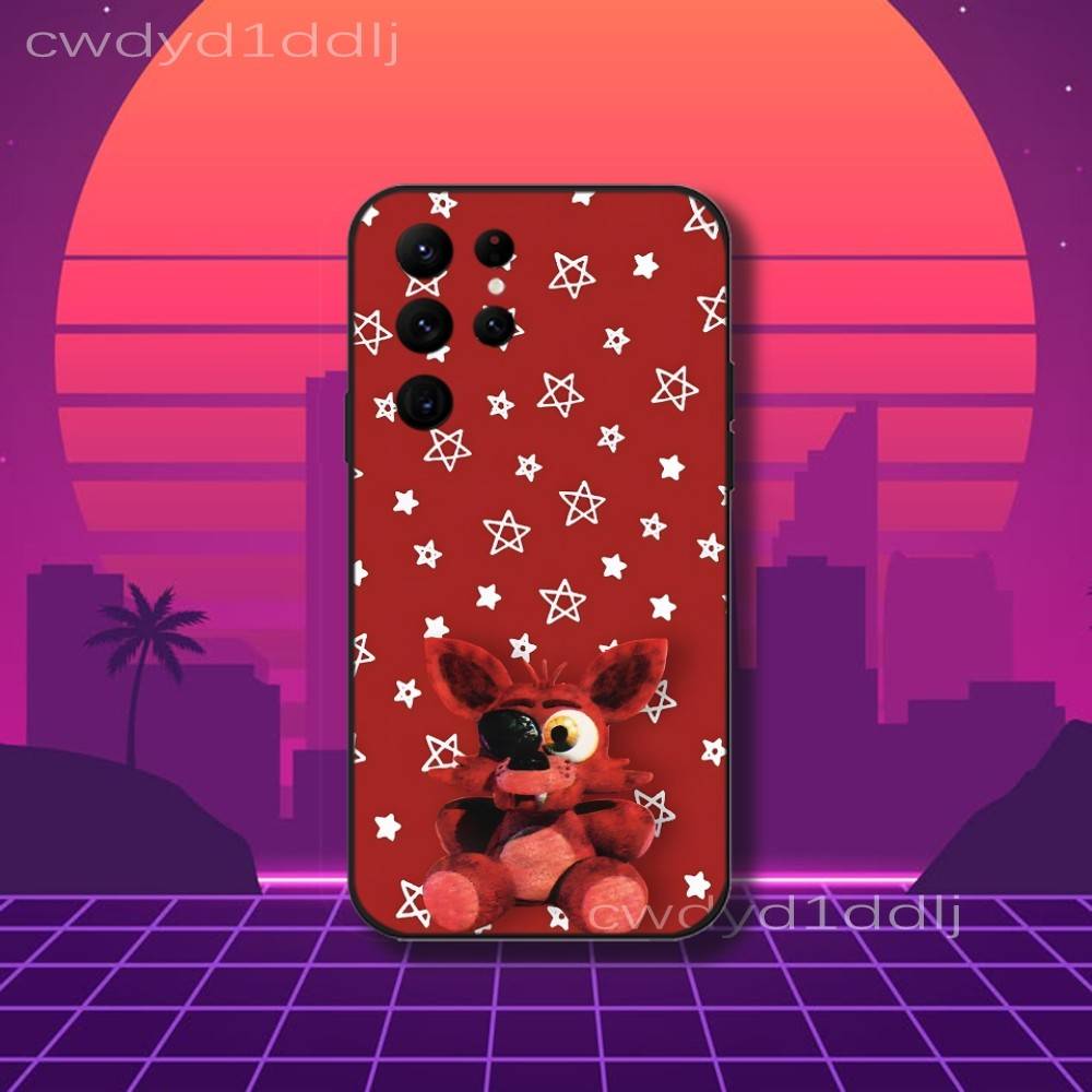 Fnaf Five-nights-At-Freddys Phone Case For Samsung S10,S21,FE,S21 ,S26,S25,S24,S23,Ultra,S9,S22,Plus Black Shell Cover