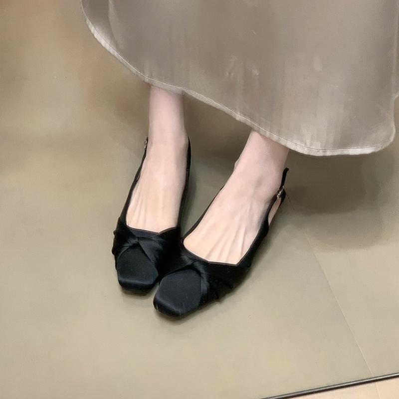Fashion Bow Elegant Women Sandals Flats Fashion Slingback Shoes Summer Woman Dress Designer Slippers 2025 New Slides Sandalias De Mujer