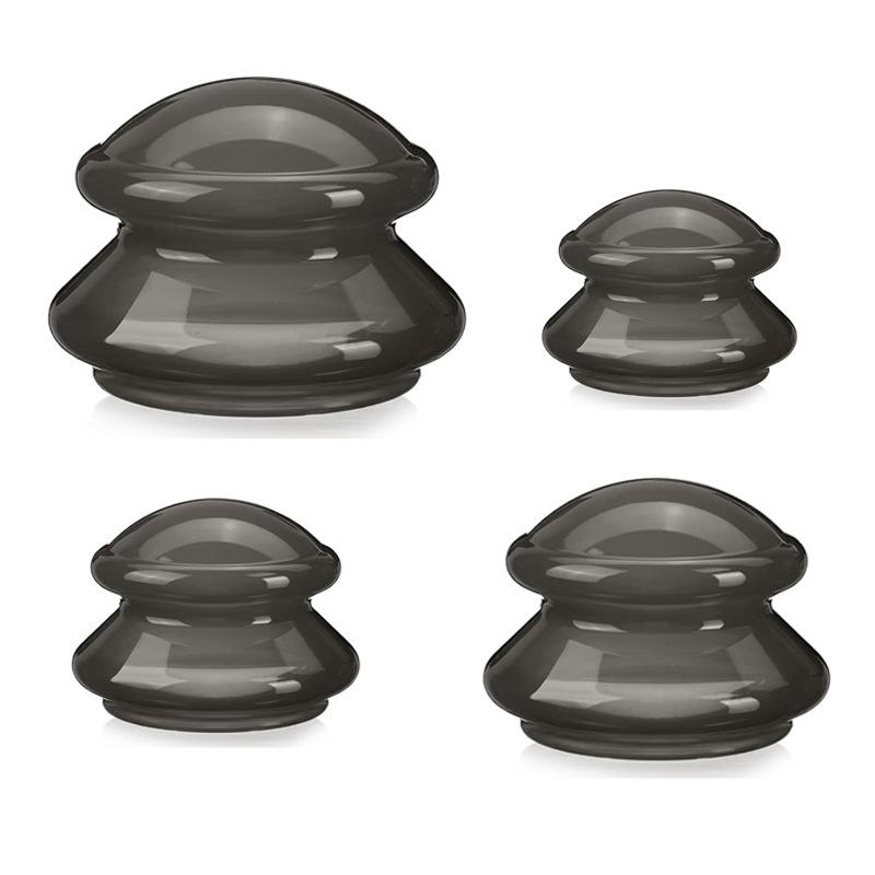 Silicone Cupping Set Massage Cups - For Cellulite Reduction 4-Piece Set