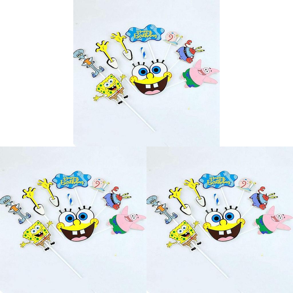 Leuke SpongeBob SquarePants taarttoppers voor kinderfeestjes!