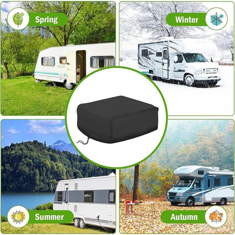 Universal Air Conditioner Protector Tight Fit Design Waterproof Coating Strong AC Protective Cover for Outdoor Use