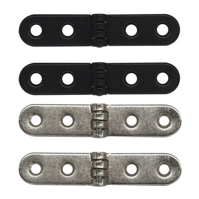 Pack Of 2 Folding Door Hinges with Rusts  Resistant Finish Heavy Duty Door Hinges Simple Installs for Furniture & Decors