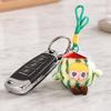 Cute Vinyl Fruit Doll Plush Keychain, Small Kawaii Stuffed Animal Pendant for Bag Backpack Purse, Soft Cartoon Key Ring Charm, Gift for Girls