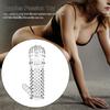 Men Sensual Silicone Ring Faux Crystal Penis Sleeve Touch-Real Cover Intimate Pleasure Toy Cock Enlargement Dick Extender Enhanced Intimacy