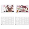 Cute Cartoon Santa Claus Elk Snowflake Window Stickers Static Decal Merry Christmas Party Scene Decor Supplies