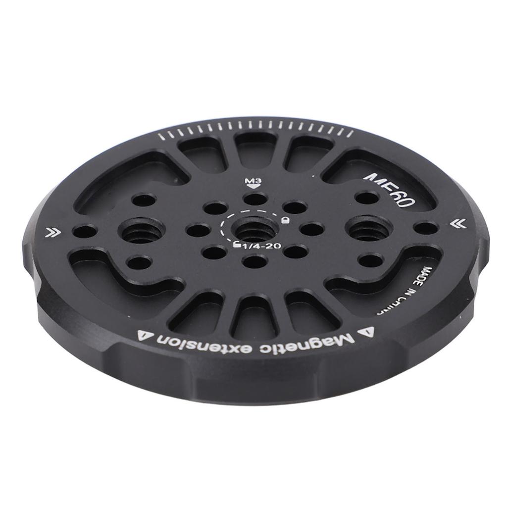 Magnetic Phone Tripod Adapter 14Inch Thread Multi Angle Locating Holes Phone Tripod Mount Adapter