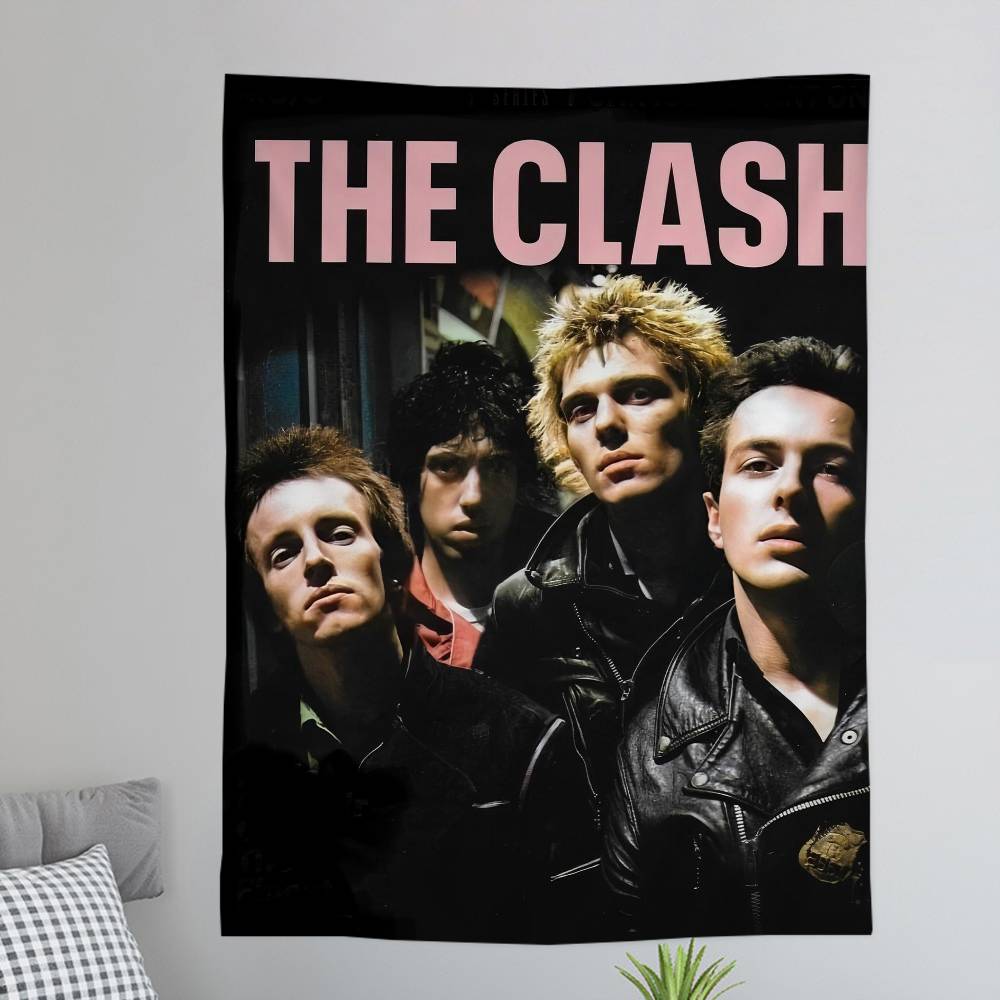 CClash TThe Band Cartoon Tapestry Bohemian Wall Tapestries Mandala Wall Hanging Sheets