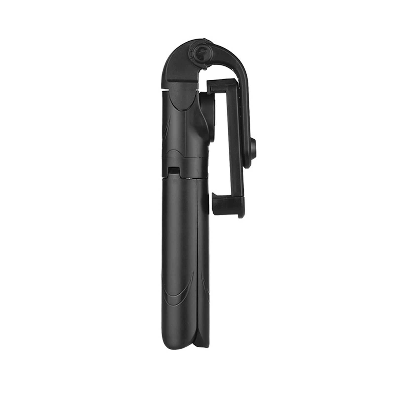 

5-секційна висувна палка для селфі, інтегрований універсальний тримач для телефону, настільний штатив із пультом BT Remote чорний