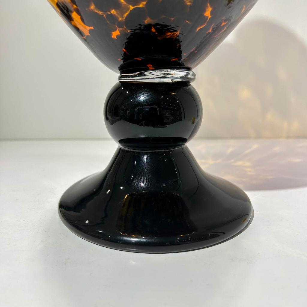 Glass Vase Leopard Print Vintage Glass Jar Flower Arrangement Accessories Gourd Flower Vase Terrarium Home Decoration