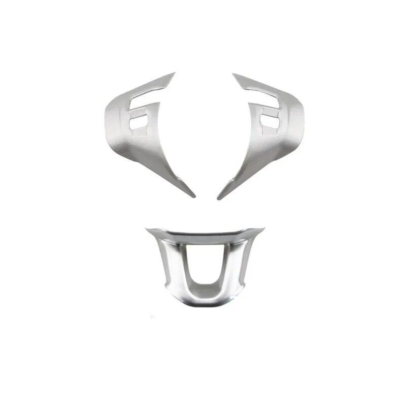 My Good Car for Peugeot 2008 208 2014 -  Chrome Steering Wheel Panel Decorative Cover Sticker Steering Wheel Shiny Auto