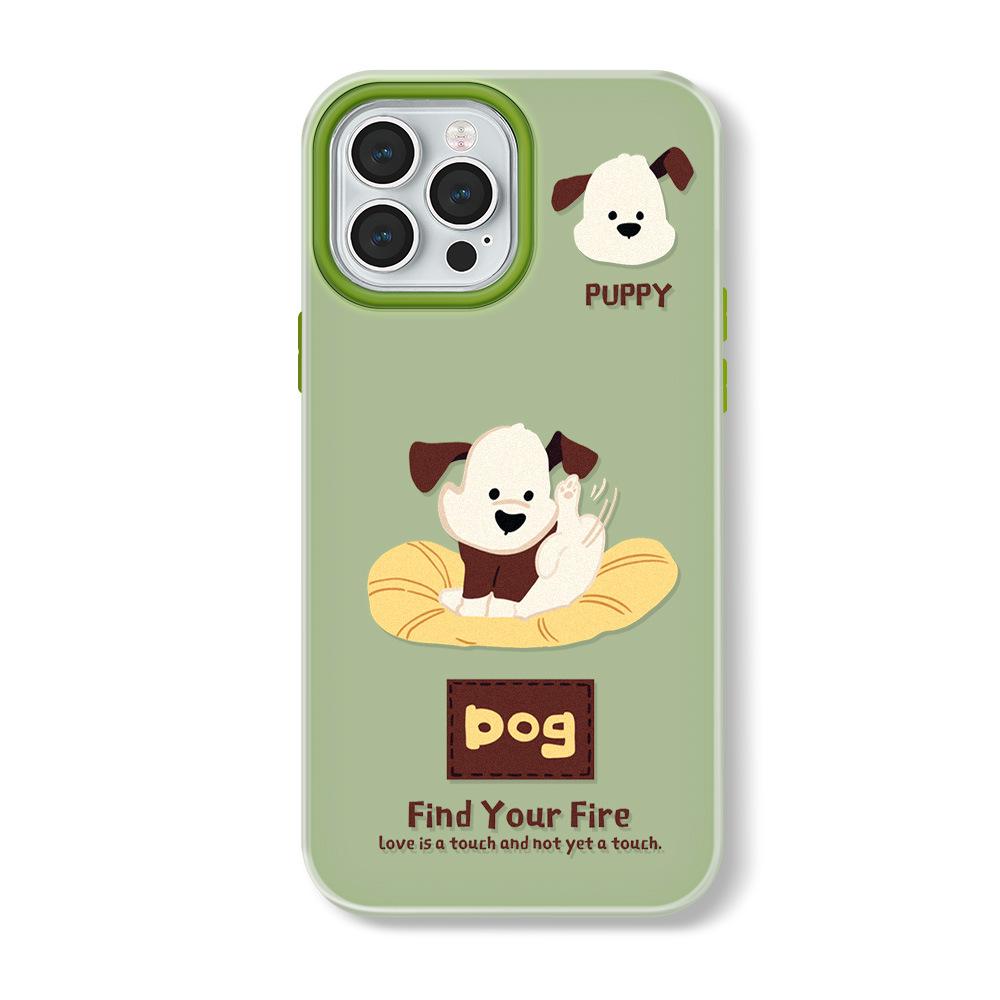 Zhitai Jelly Skin Case for iPhone 11/12/14 Pro Max & 15 Pro – Cartoon Design