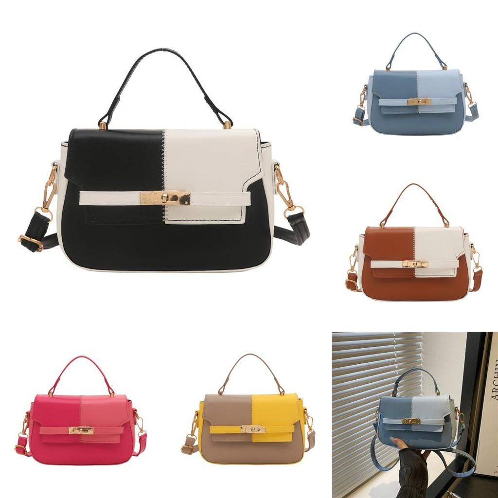 Retro Elegant Handheld Shoulder Bagwith Stitch Detailing For Casual Outings