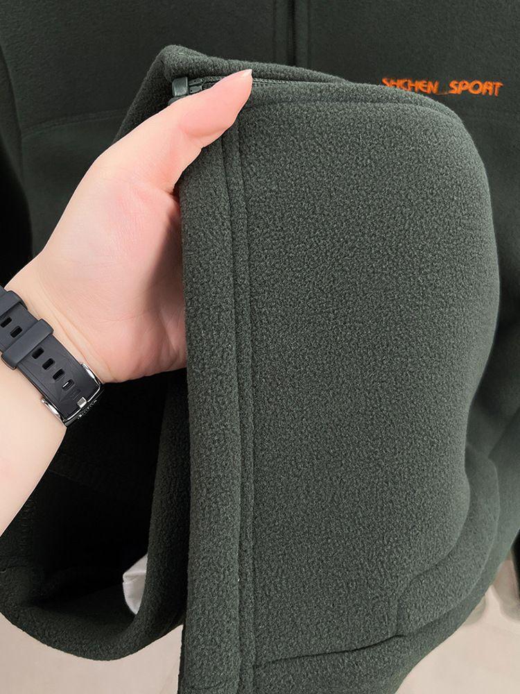 Men's Warm Fleece Jacket - Casual Autumn/Winter Sports Cardigan Top