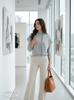 The Aritz Layered Muffler Shawl + Soft Half-Neck Knit Set 961 R3M1PO 961