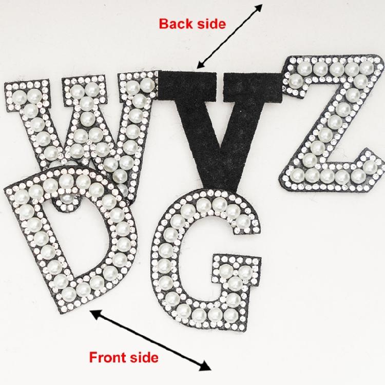 Instants Adhesive Clothing Emblems Featuring Pearls Accent And Rhinestones Border