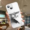 Fashion Brand B-Boy L-London Tempered Glass For Iphone 14 13 12 11 Pro Mini XS MAX 14Plus X XS XR Fundas