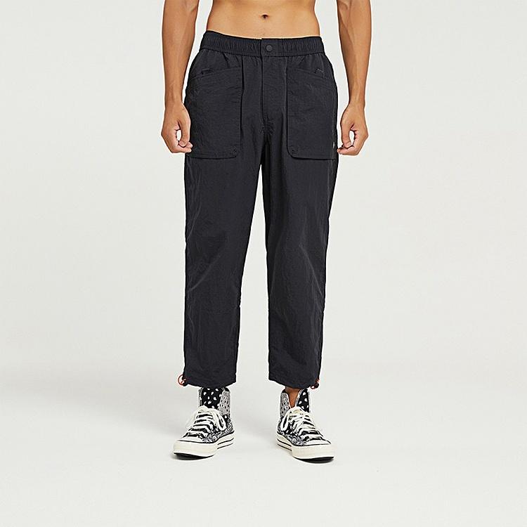 Converse Nylon Pocket Pants Asia Sizing 'Black' Men's 10023166-A03