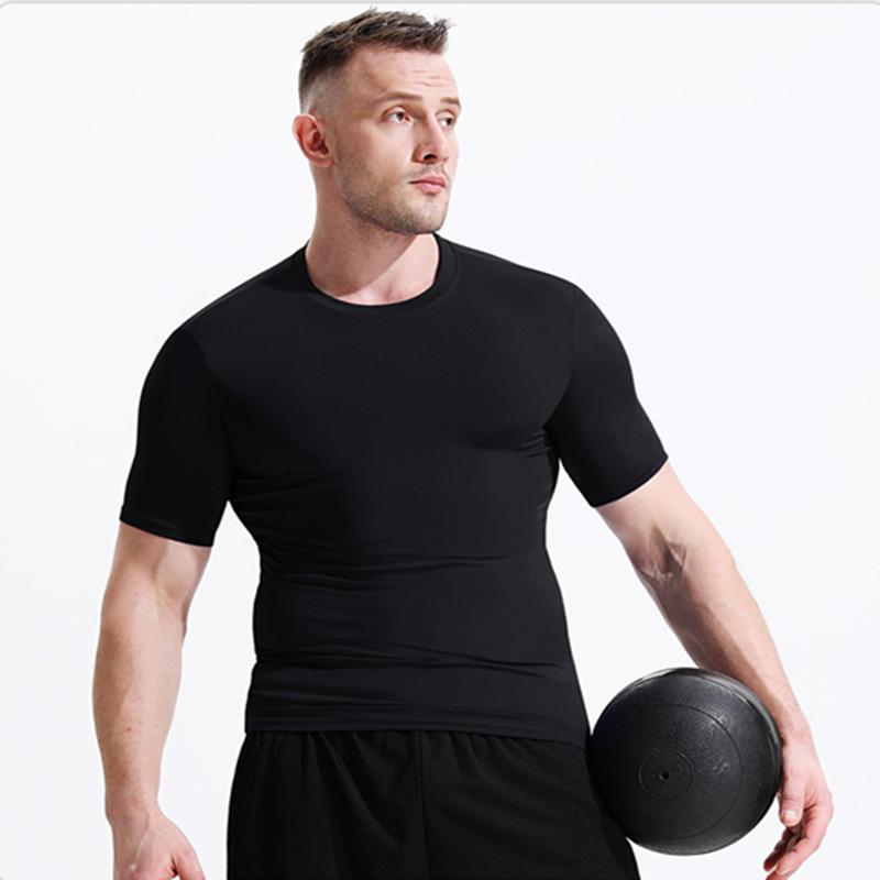 Gym Clothing Men T shirts Fitness Workout Quick-drying Sports Short Sleeve Shirt Running Camping Hiking Tops S M L XL XXL 3XL 4XL