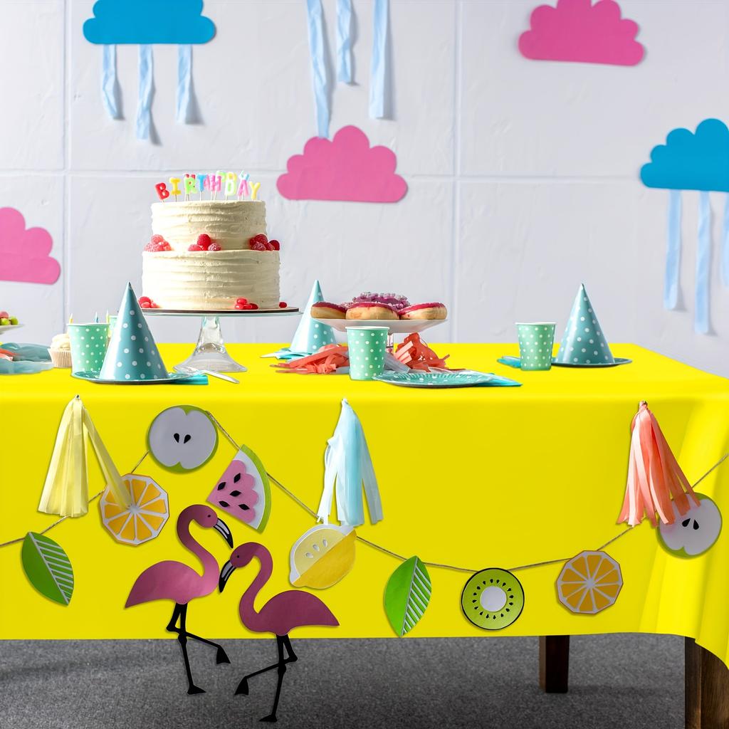 12 Colors Available Solid PEVA Anti-Wrinkle Disposable Rectangular Tablecloth, Suitable for Indoor And Outdoor Parties, Picnics, Birthdays, Weddings