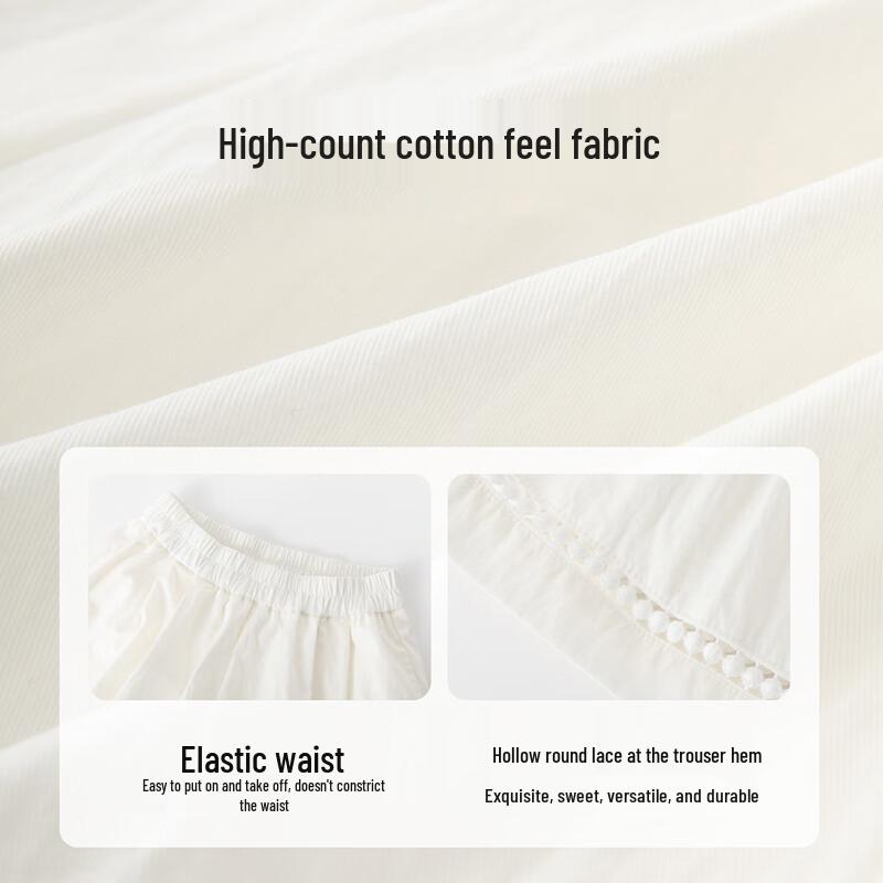 Girls' Casual Cotton Blend Summer Shorts